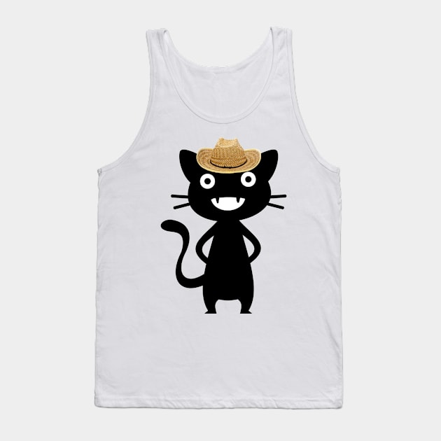 cowboy cat Tank Top by Molenusaczech